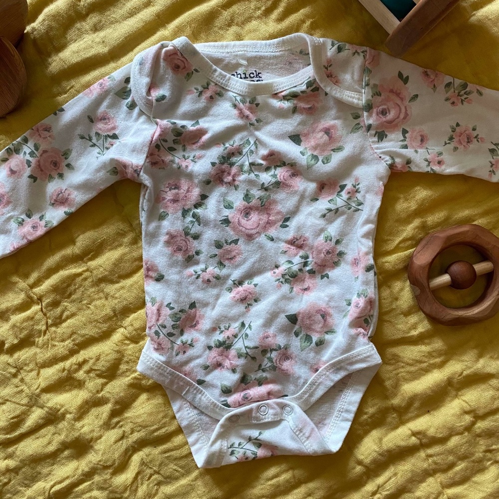 Chickpea floral onesie